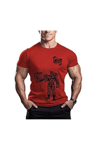 Alcoach Men's Oversize T-shirt - NEVER GIVE UP Printed