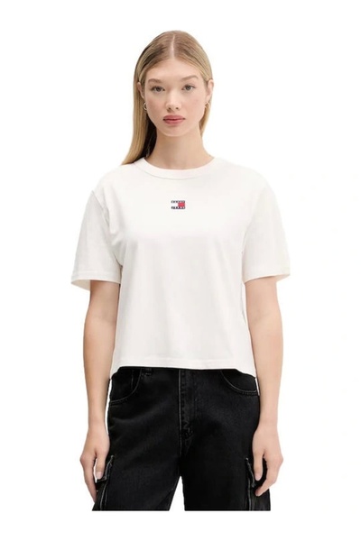 Tommy Hilfiger Tjw Box Cut Embroidered Women's T-Shirt Dw0Dw22202Ybh