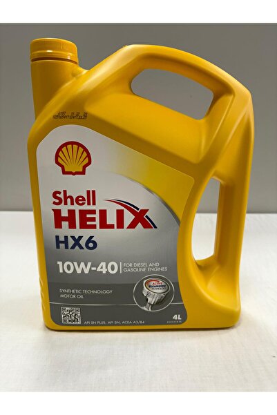 SHELL Helix Hx6 10W40 4 L Motor Yağı (Üretim Tarihi 2025)