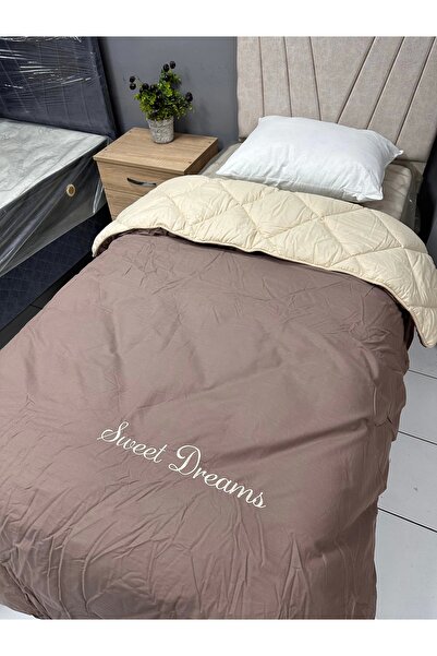 Clasy Satin 100% Cotton Ranforce Single Quilt Sweet Dreams V3 Yellow-Gray