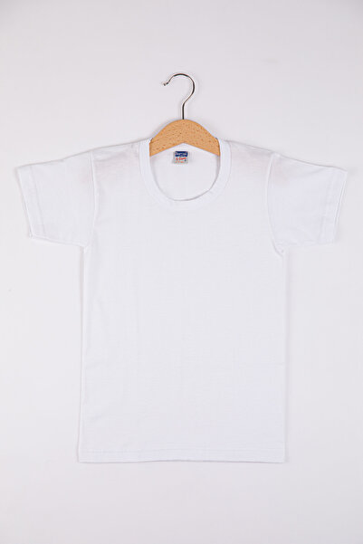 Fanilam Berrak Boys' Short Sleeve Undershirt 6-Pack 100% Cotton Combed Undershirt