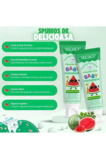 OEM Children's toothpaste with watermelon flavor | Fluoride-free, 60 g, YECUCE®