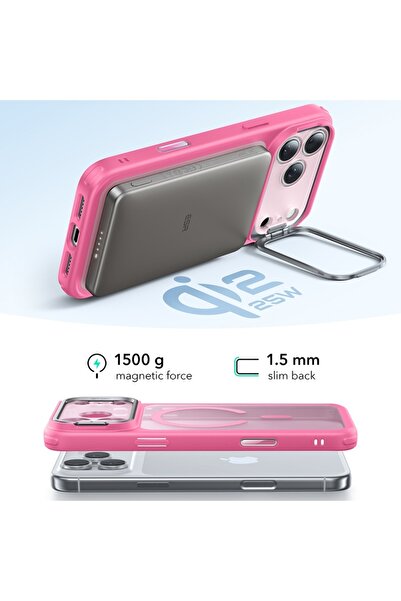 ESR Θήκη για iPhone 17 Pro Max, Κλασική υβριδική βάση HaloLock, ροζ