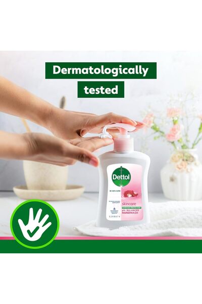 Dettol Liquid Handwash Dispenser Bottle Pump - Skincare Moisturizing Hand Wash (Pack of 3 - 200 ml e