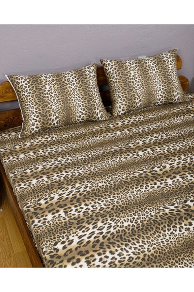 Home Trend Cotton Single Leopard Bed Sheet Set