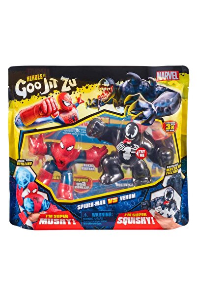 GOO JIT ZU Figurină elastică - Set Marvel Spiderman vs Venom