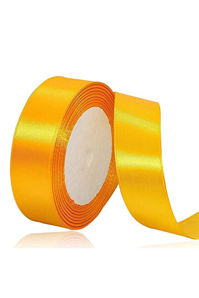 Share the Love شريط ساتان 24 مم - طول 25 ياردة - أصفر