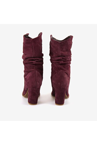 KEMAL TANCA Hakiki Deri Süet Kadın Çizme 25-100670K