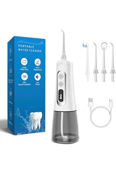 R REVA Reva Smart Cordless Water Flosser for Teeth, USB Rechargeable Oral Irrigator with HD Display, 300ML