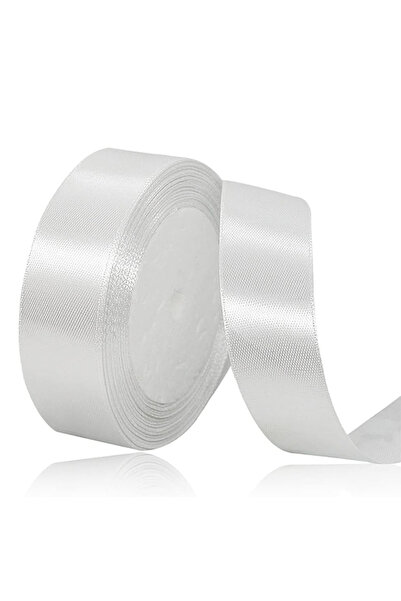 Share the Love شريط ساتان 24 مم - طول 25 ياردة - أبيض