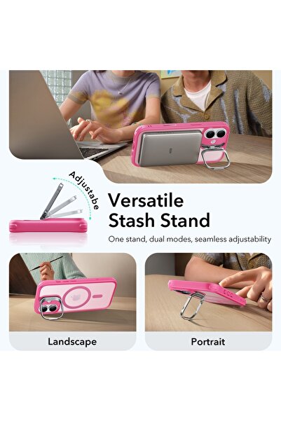 ESR Θήκη για iPhone 17, Κλασική υβριδική βάση HaloLock, ροζ