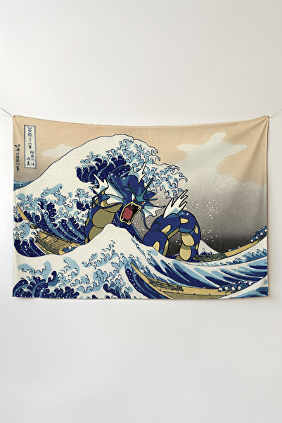 Charmbi غطاء جداري أفقي من بوكيمون - سجادة جدارية من القماش عالي الجودة بتصمي...