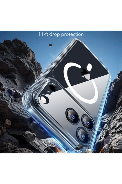 ESR Carcasă pentru iPhone 17 Pro Max, subțire, Classic Hybrid HaloLock, transparentă