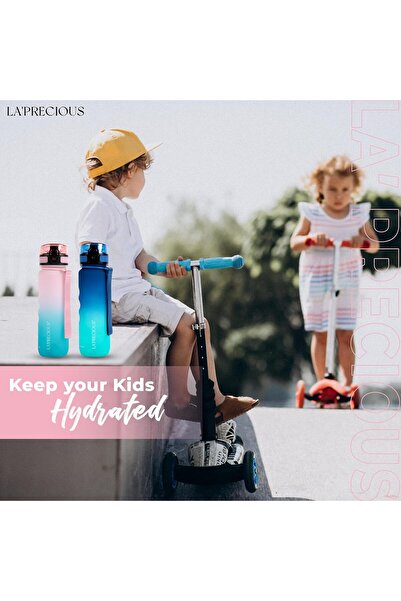 LA' PRECIOUS Water Bottle for Kids & Adults,500ML, 350ML -USA Tritan Material, Non-Toxic BPA Free,