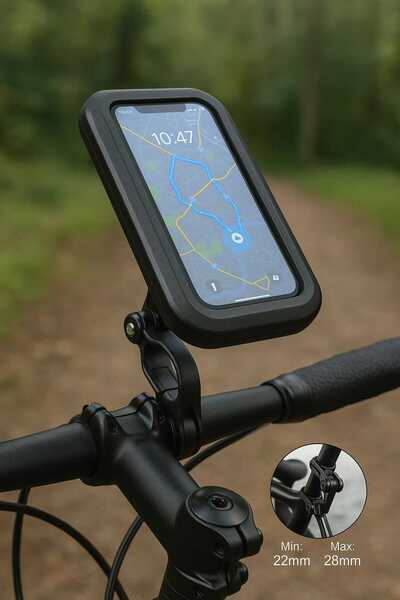 OEM Suport Telefon Bicicleta/Motocicleta – Magnetic, Rotativ 360°, Rezistent la Apa, Full touch