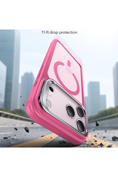 ESR Case for iPhone 17 Pro, Classic Hybrid HaloLock Kickstand, Pink
