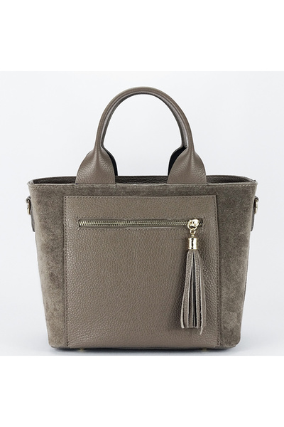 SOFILINE Μεσαίου μεγέθους τσάντα από γνήσιο δέρμα σε μπεζ χρώμα 1918 M9