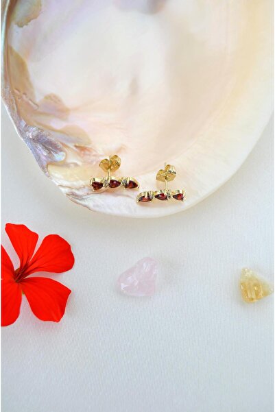 Sacce Scarves&Accessories Zircon Stone Rowed Heart Earrings Lob Helix Cartilage Compatible