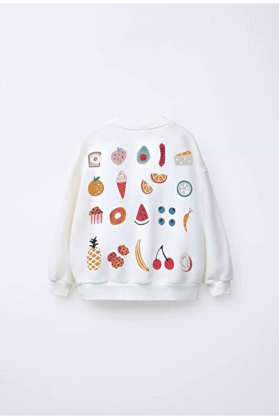 Daisy Dolly Unisex Çocuk Sırt Baskı Detaylı Sweatshirt
