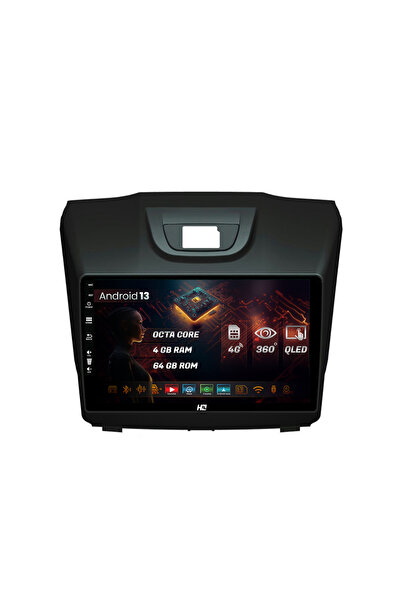 HUB64 Navigatie Isuzu D-MAX (2015+), 4GB RAM, Android 13, Octacore, Slot Sim 4G