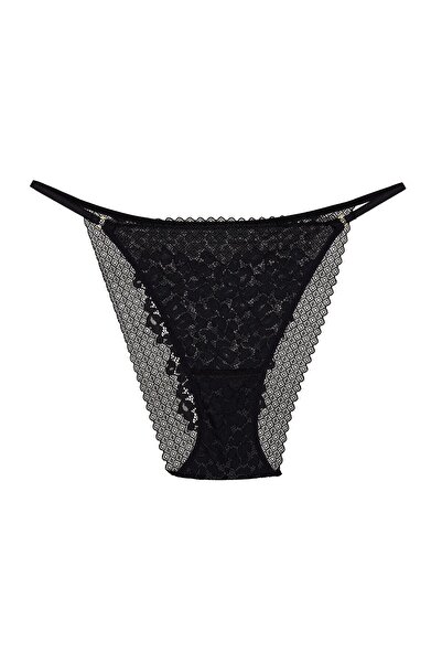 ESOTIQ Chiloți brazilieni pentru femei, cu imprimeu floral și dantelă, sexy în față și spate | Nickita