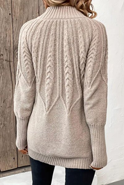 Mossta Μπλούζα με ζιβάγκο - Μπεζ