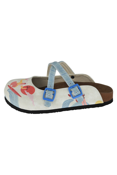 Streetfly Papuci de damă cu imprimeu colorat