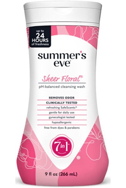 NONAMEE Summer's Eve Sensitive Skin Cleansing Wash - Clear Blossoms, 9 fl oz