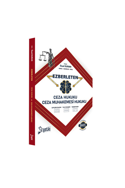 Yetki Yayıncılık 2025 EZBERLETEN CEZA HUKUKU VE CEZA MUHAKEMESİ HUKUKU