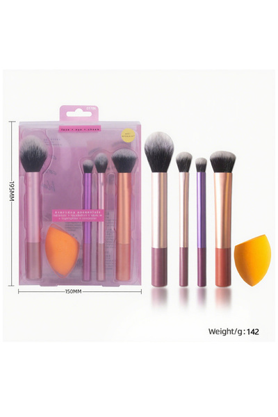 Youtrico مجموعة فرش المكياج الأساسية اليومية من ريل تكنيكس Rt-1786