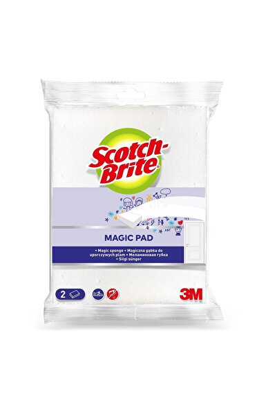 Scotch Brite ممحاة سهلة الاستخدام، قطعتان - ١٠ سم × ٦ سم × ٢ سم | إسفنجة تنظي...