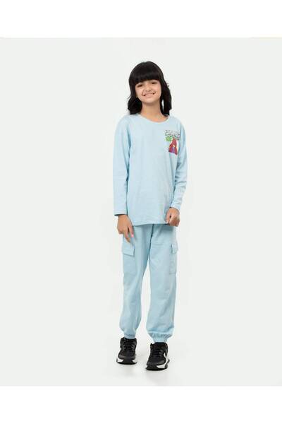 Finelook Girl's Anime Fun Mag Long Sleeve T-shirt & Bottom Set