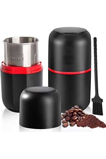 Saharaz مطحنة قهوة كهربائية، مطحنة توابل مع فرشاة تنظيف، 4.2 أونصة/120 جم، 15...