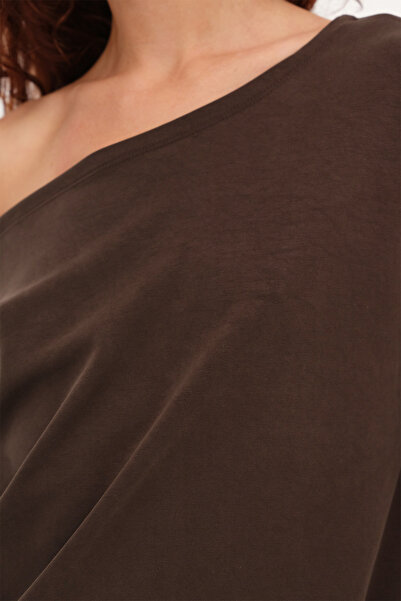 Addax Kayık Yaka Modal Sweatshirt S11433