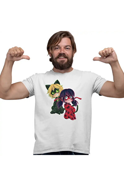 OEM Tricou Barbati Miraculos Animatie Buburuza Adrien Noir