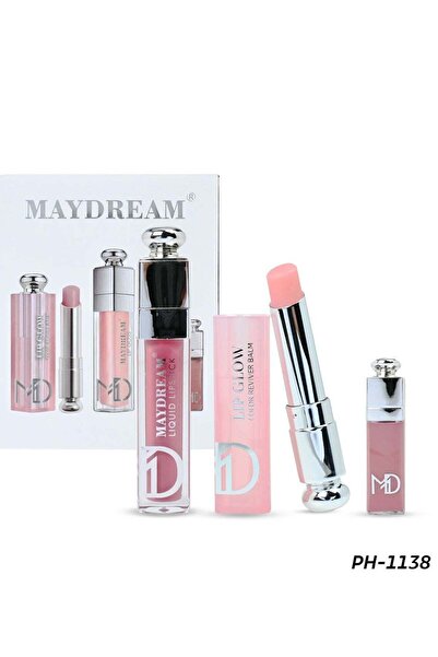 MAYDREAM مرطب الشفاه أحمر الشفاه روج ملمع شفاه دائم