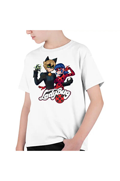 OEM Tricou Copii Baieti Desene Buburuza Motanul Noir Miraculos