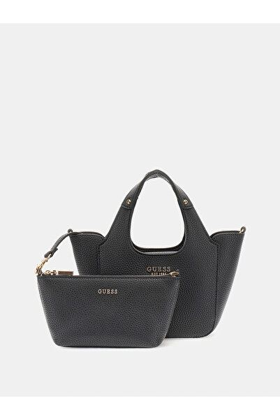 Guess Geantă de mână neagră pentru femei Calista HWBG7334750-BLA