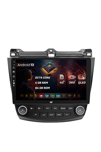 HUB64 Navigatie Honda Accord 7 (2005-2008), 4GB RAM, Android 13, Octacore, Sl...