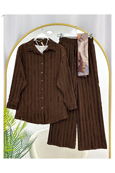 YEDİLALE FIRFIR ΥΦΑΣΜΑΤΙΚΟ ΣΕΤ ΚΑΜΙΑΝΟΥ ΚΟΣΤΟΥΣ [μεγέθη 36-44, το τιμή περιλαμβάνει μόνο πουκάμισο και παντελόνι]