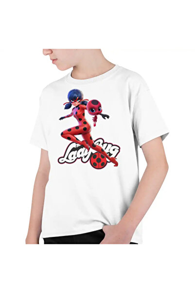 OEM Tricou Copii Baieti Buburuza Marinette Tikki Ladybug Miraculos