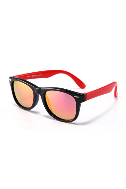 Techsuit Ochelari de soare polarizați pentru copii - D802, Negru/Roz