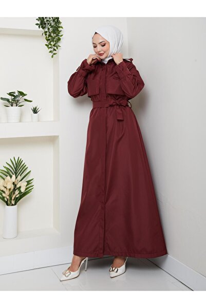 YEDİLALE Apoletli̇ Max. Boy Windproof Trench Coat [Unlined, Size Range 38-48, 135 cm Medium]