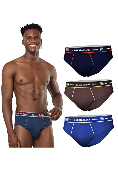 OSCAR JEANS 100% Cotton Premium Mens Underwear Briefs Organic Soft Breathable Antibacterial Pack of 3