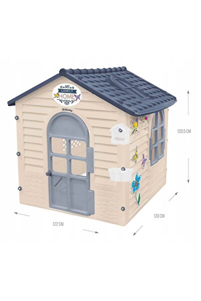 Mochtoys Casuta de joaca pentru copii Mochtoys, grii, 122 x 120 x 120,5 cm