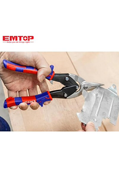 EMTOP Straight Sheet Metal Shears - 10 Inch | Professional Metal Cutting