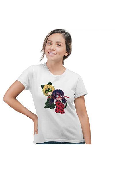 OEM Tricou Femei Miraculos Animatie Buburuza Adrien Noir