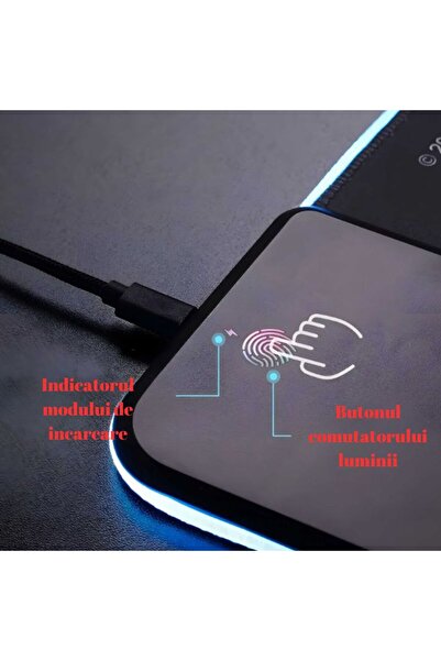 OEM Gaming mouse pad, Wireless, Compatible with Android, IOS, 13 RGB LED modes, 800x300x400mm