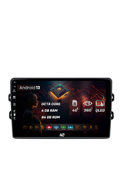HUB64 Navigatie Dacia/Renault, 4GB RAM, Android 13, Octacore, Slot Sim 4G