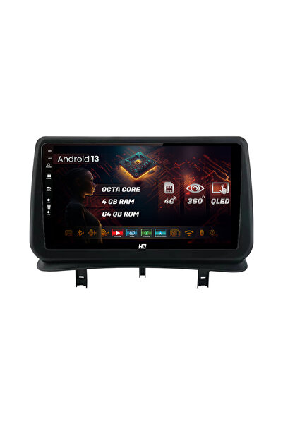 HUB64 Navigatie Renault Clio 3 (2005-2013), 4GB RAM, Android 13, Octacore, Sl...